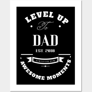 Level up to Dad Posters and Art